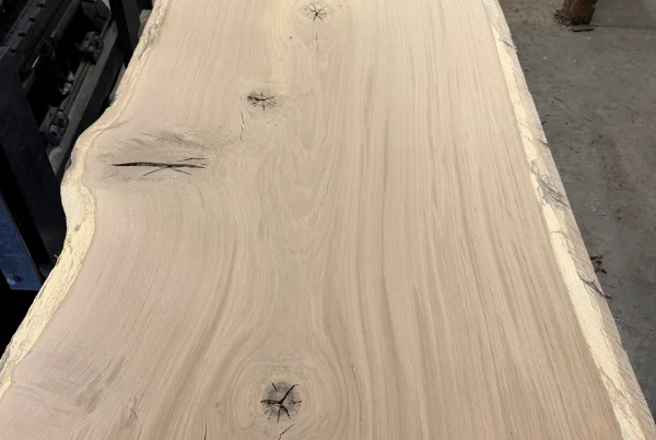 live edge white oak slab 357 - full slab view